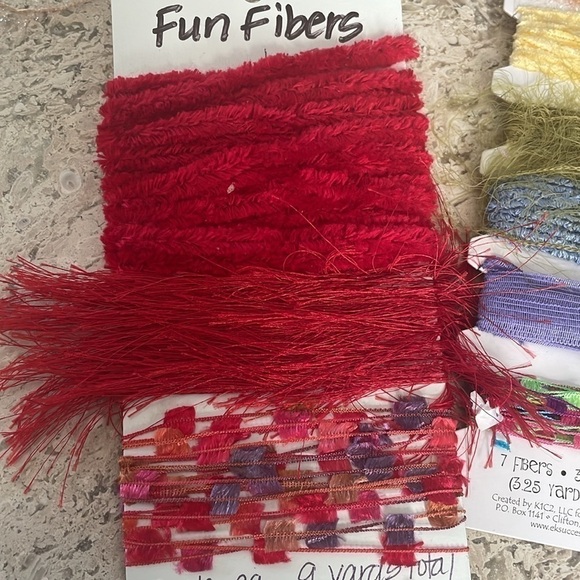 Scrapbooking, embellishments, fun fibers bundle - Picture 2 of 6